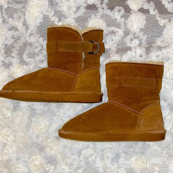 BEARPAW Women's Tessa Hickory Size 7 | Women's Boot Classic Suede | Women's Slip On Boot | Comfortable Winter Boot　並行輸入品 Bearpaw Tessa Hickory II Suede Boots Women Size 7 M | eBay
